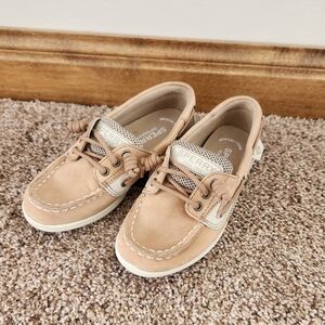 Sperry Kids Tan Boat Shoes